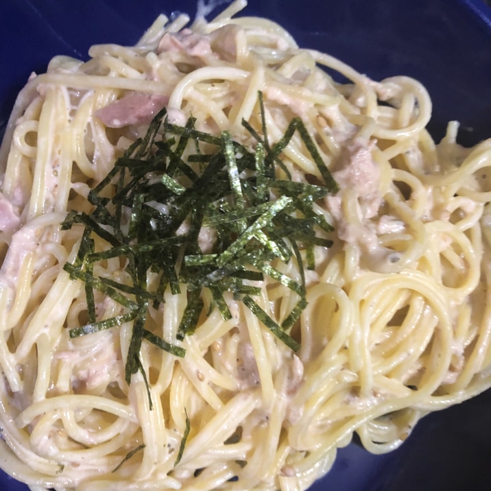 青じそチューブでツナパスタ^ - ^